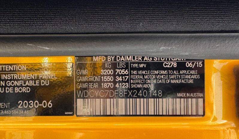 2015 Mercedes-Benz G-Class G 63 AMG 4MATIC full