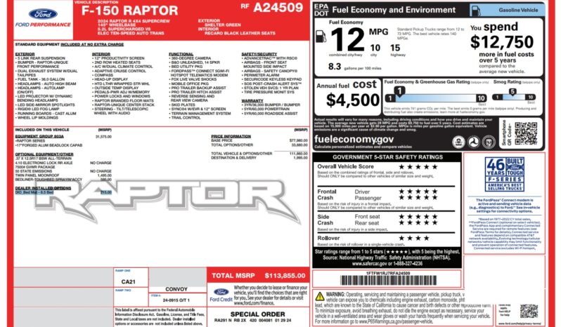 2024 Ford F-150 Raptor R full