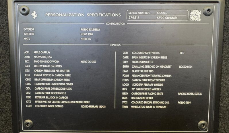 2022 Ferrari SF90 Stradale full