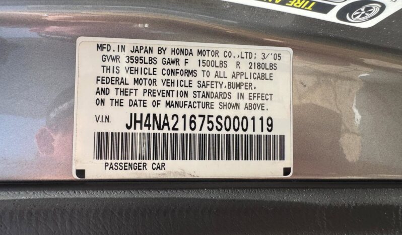 2005 Acura NSX-T full