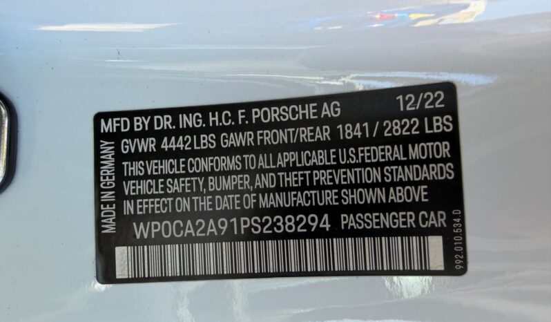 2023 Porsche 911 Carrera Cabriolet full