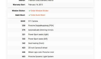 2013 Porsche 911 Carrera full