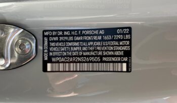 2022 Porsche 911 GT3 full