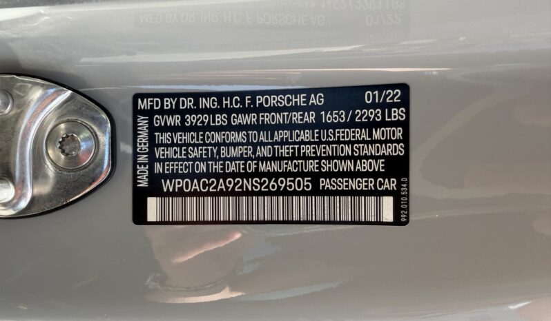 2022 Porsche 911 GT3 full