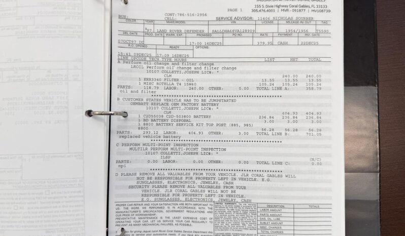 1997 Land Rover Defender 110 Beachcomber full