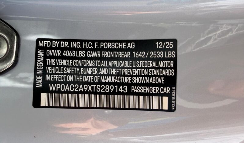 2026 Porsche 911 GT3 w/Touring Package full