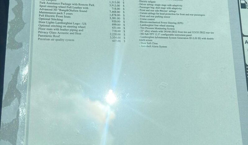 2024 Lamborghini Urus Performante full