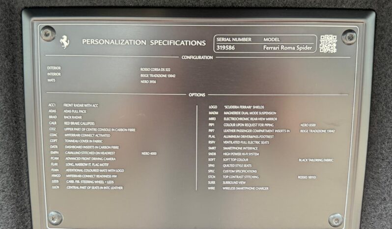 2025 Ferrari Roma Spider full