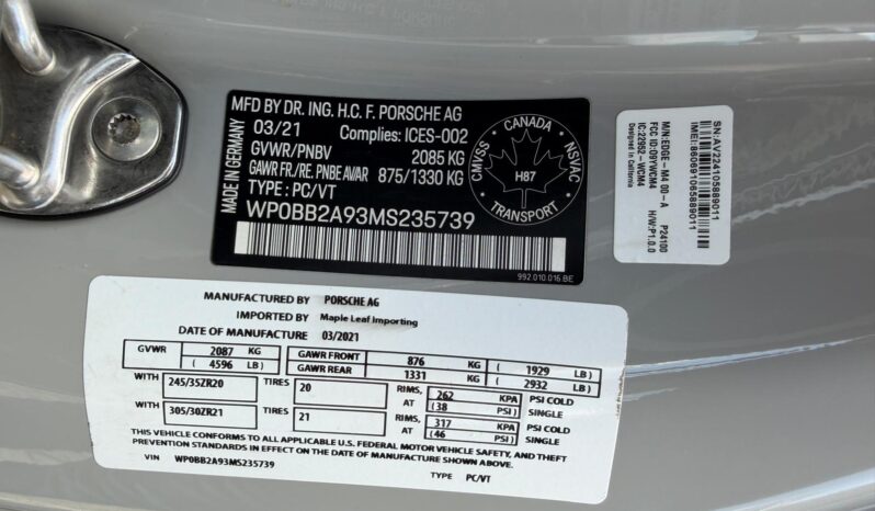 2021 Porsche 911 Targa 4S full