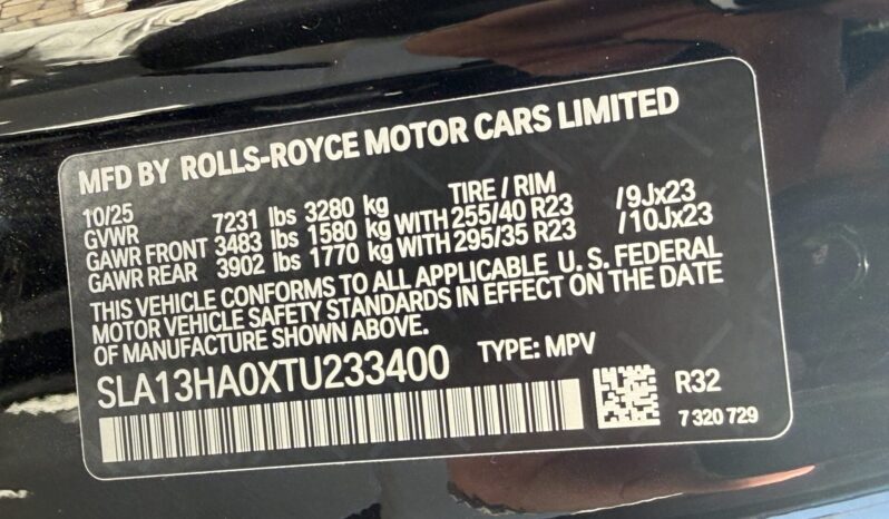 2026 Rolls-Royce Cullinan full