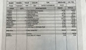 1990 Ferrari Testarossa full