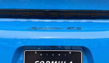 2025 Porsche 718 Spyder RS full