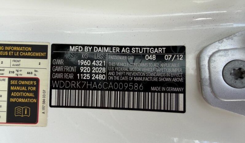 2012 Mercedes-Benz SLS AMG Roadster full