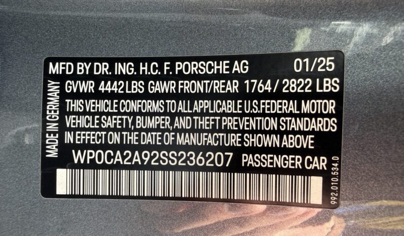 2025 Porsche 911 Carrera Cabriolet full