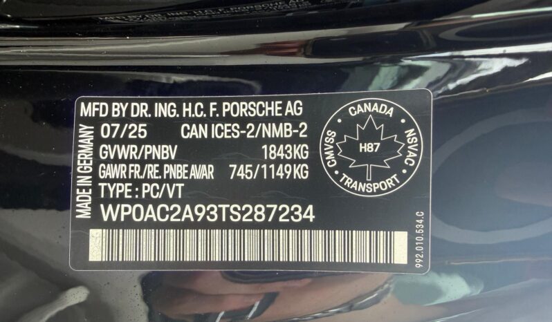 2026 Porsche 911 GT3 w/Touring Package full