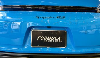 2024 Porsche 718 Spyder RS full
