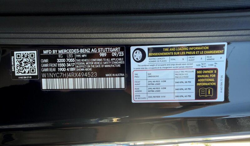 2024 Mercedes-Benz G-Class AMG G 63 4MATIC full