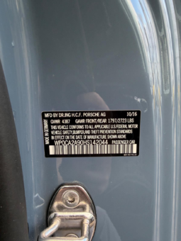 2017 Porsche 911 Carrera 4 Cabriolet full