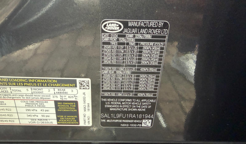 2024 Land Rover Range Rover Sport Dynamic SE full